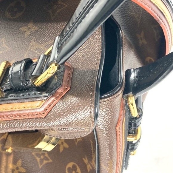 LOUIS VUITTON Black Monogram Canvas Shoulder Bag - Picture 7 of 16